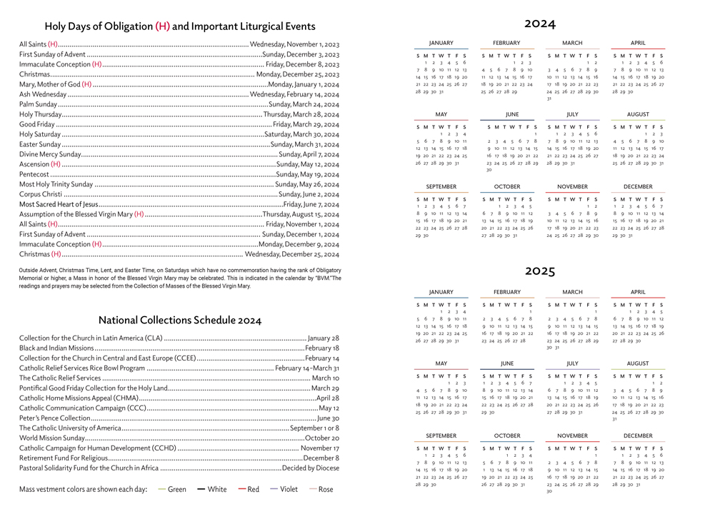 2023-2024 Liturgical Planner - Image 2