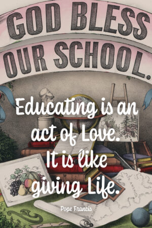God Bless Our School - Back to School - Poster