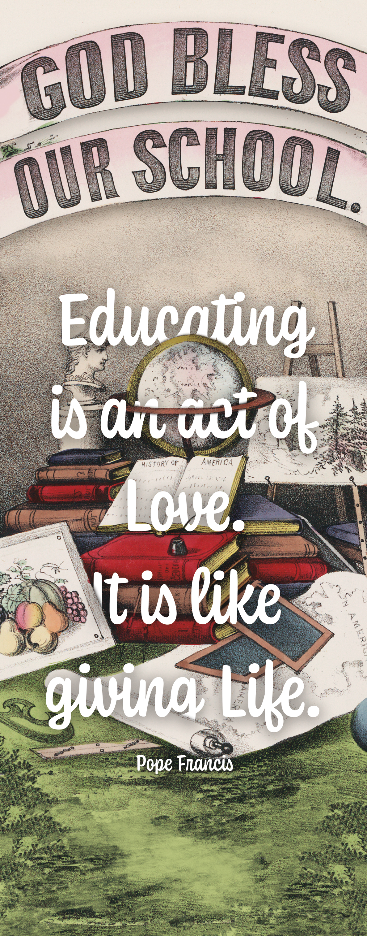 Bless Our School <br>Back to School Banner - Image 2