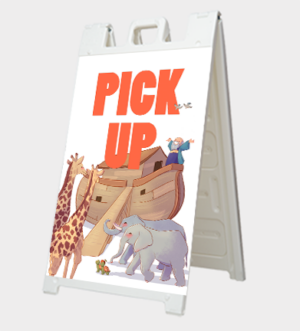 Pick Up - Noah's Ark<br>by Happy Saint Art <br>A-Frame