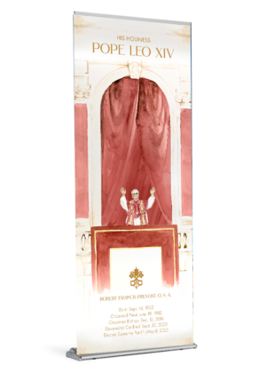 New Pope on Balcony – Watercolor - Banner