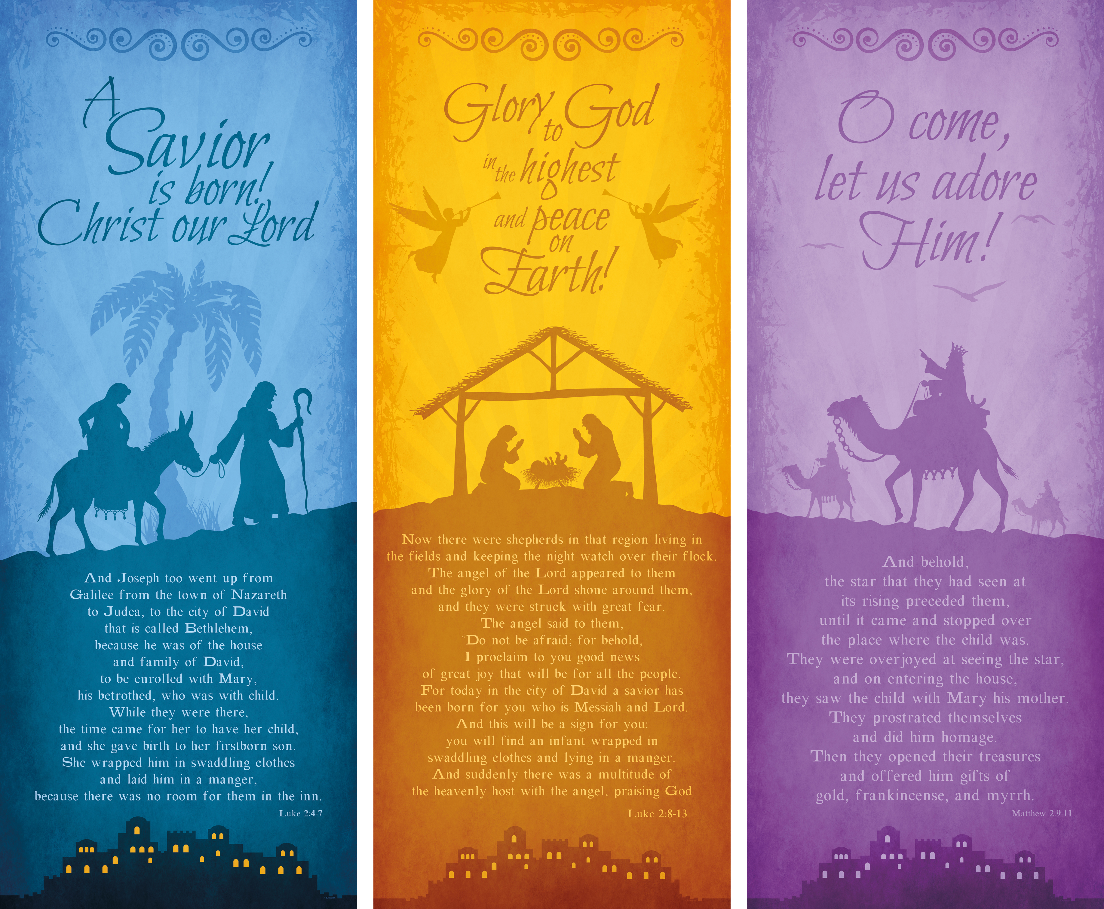 Christmas Banner Series Trio