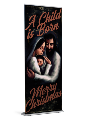 Holy Family Portrait <br>by Featured Artist <br>The Living Heart Co <br> Christmas Banner