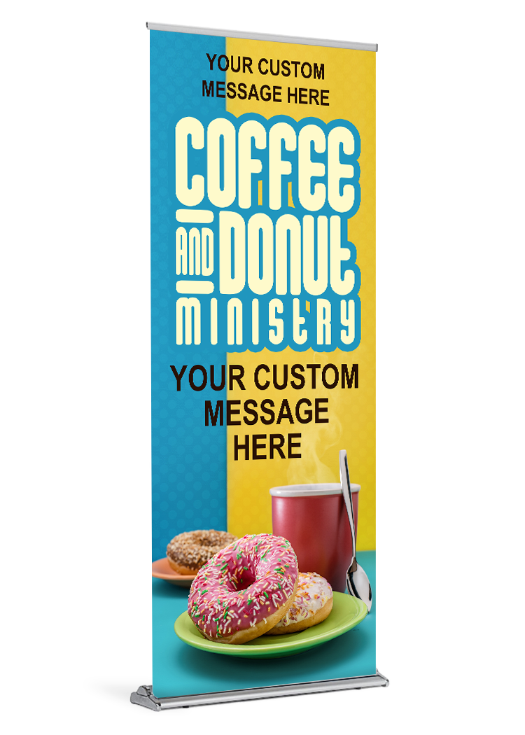 Coffee & Donuts Ministry <br>Customizable Banner