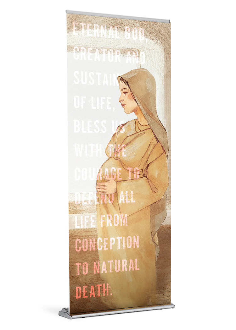 Expectant Virgin <br>Day of Prayer for Protection of the Unborn<br>Banner