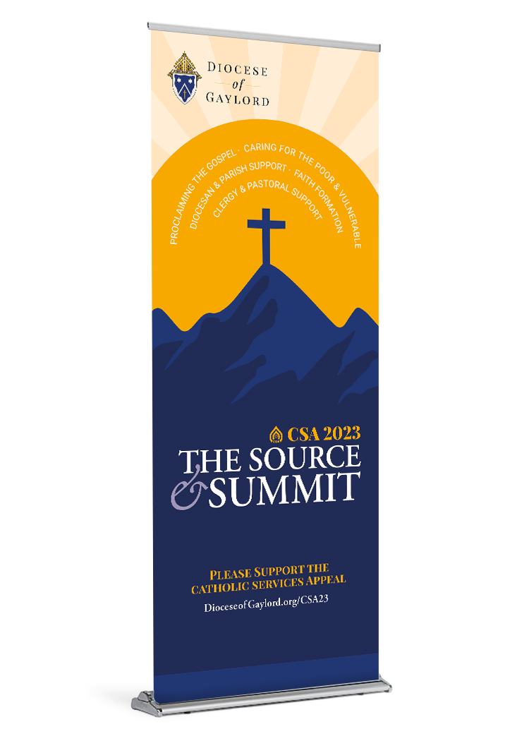 Diocese of Gaylord - Catholic Services Appeal 2023 Banner