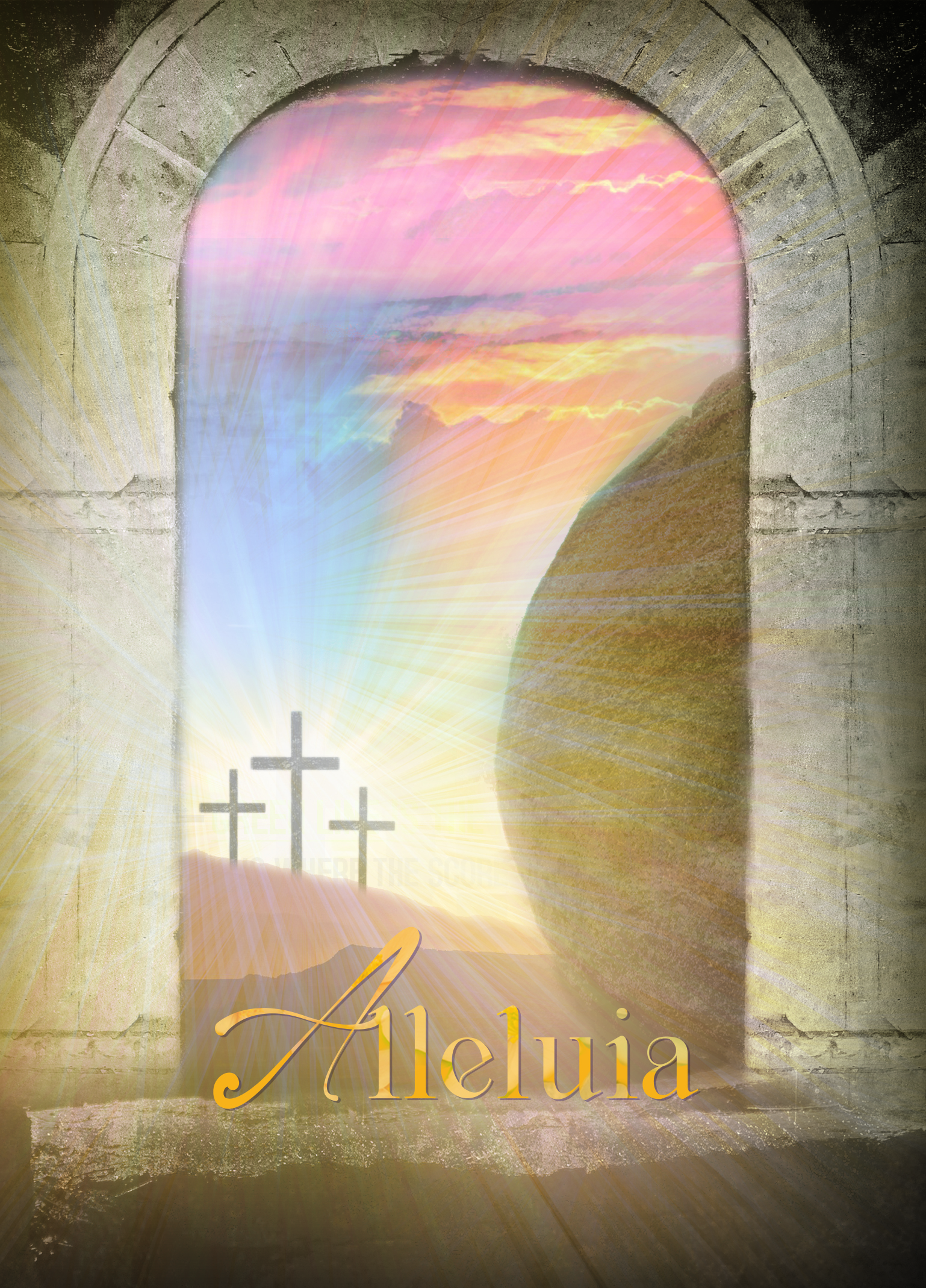 He Has Been Raised Easter Postcard