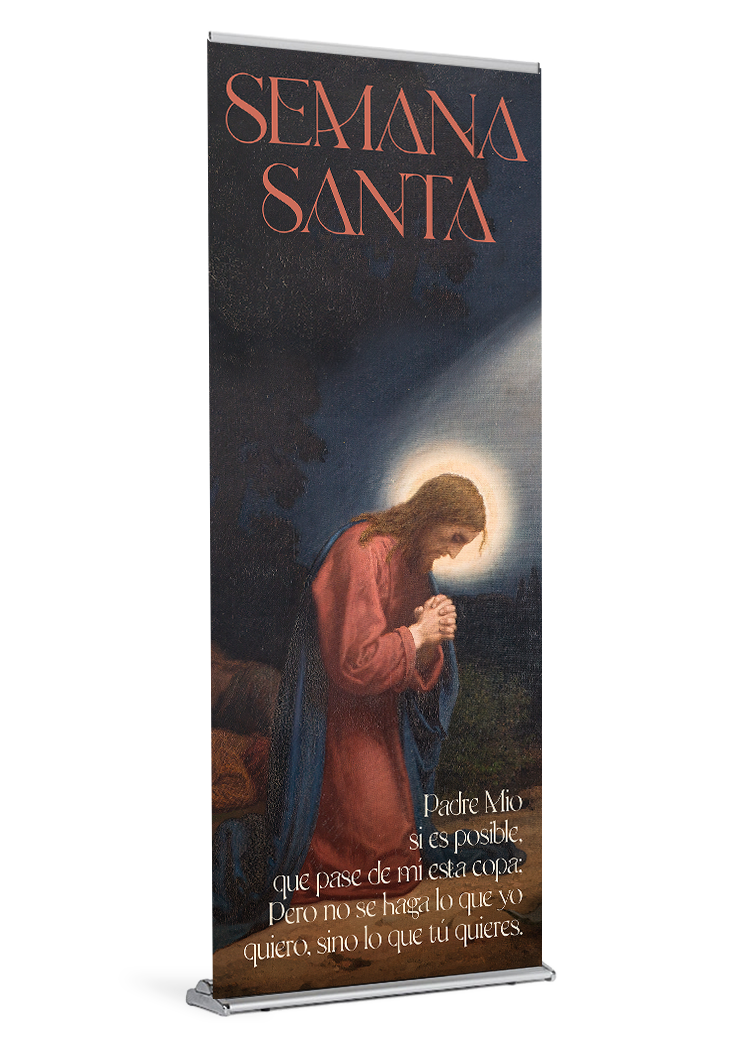 Holy Week Garden of Gethsemane Custom Banner - Image 2