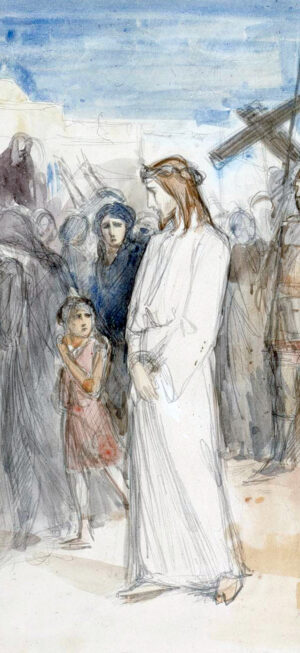 Christ is Taken to Calvary - Lenten Pew Card