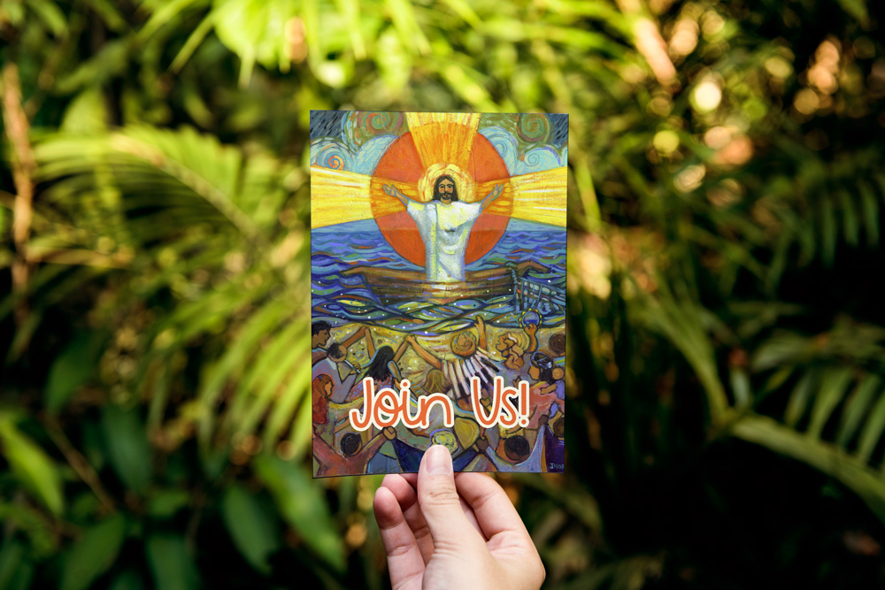 Join Us Postcard<br>by Catholic Artist Jen Norton - Image 2