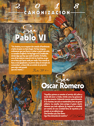 Canonization of Saint Paul VI & Saint Oscar Romero Poster B - Image 4