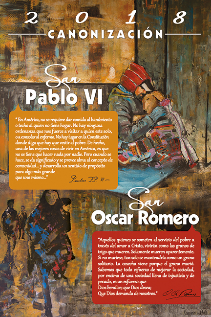 Canonization of Saint Paul VI & Saint Oscar Romero Poster B - Image 2