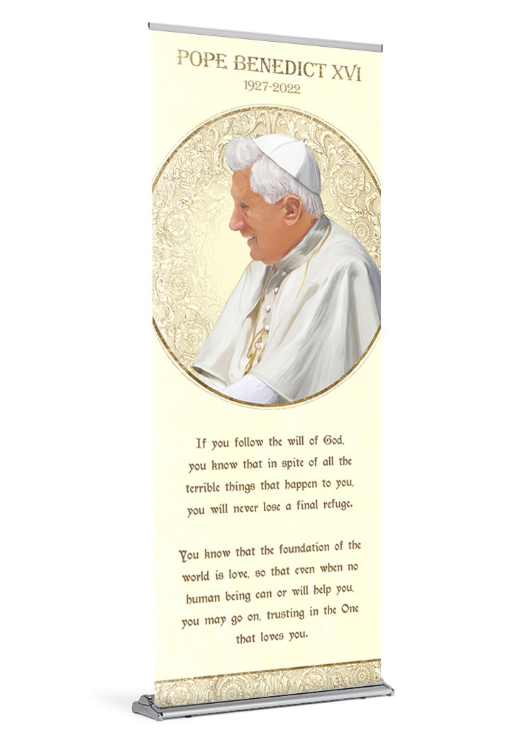 Pope Benedict XVI <br>Memorial Banner