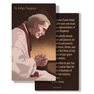 Please God, the Angels, & the Saints <br>Saint John Vianney <br>Prayer Card