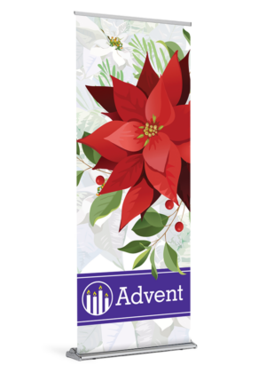 Poinsettia <br>Advent Banner