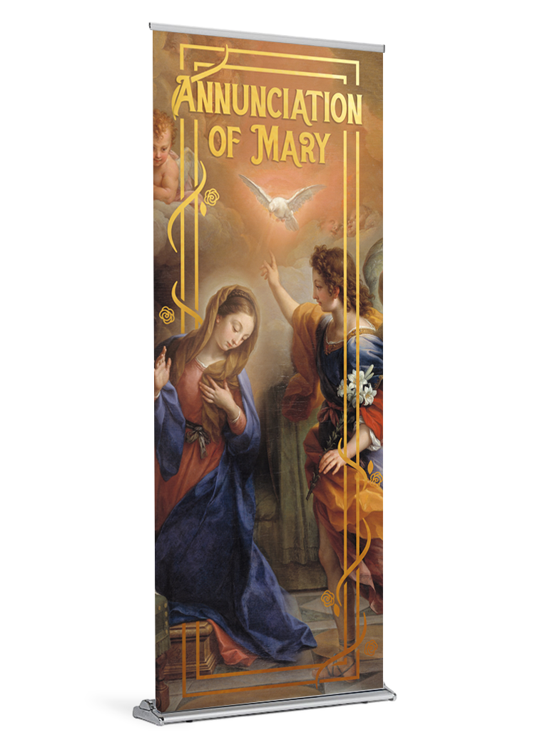 The Lord is with you <br>Annunciation of Mary <br>Banner