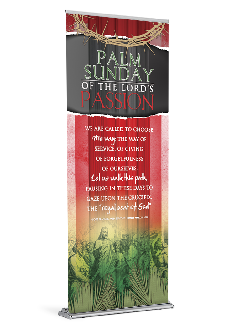 Palm Passion Sunday Banner