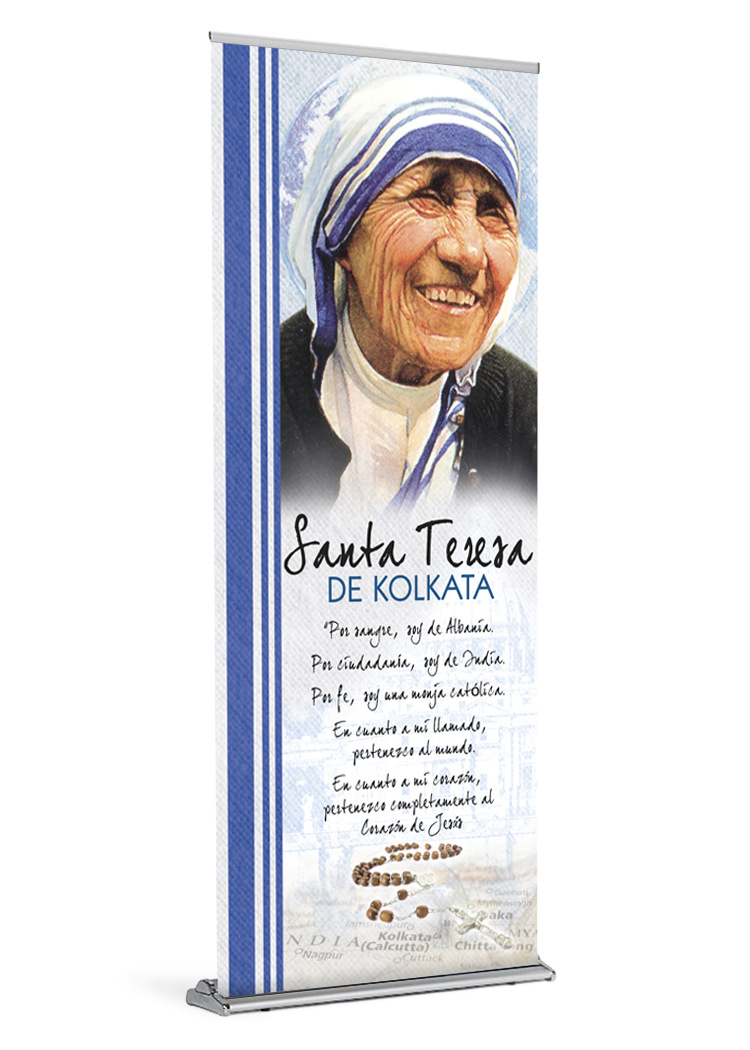 Heart of Jesus <br>Saint Teresa of Kolkata <br>Banner - Image 2