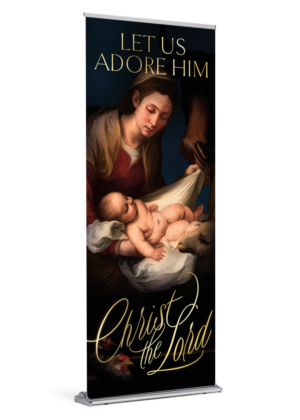 Let Us Adore Him Banner