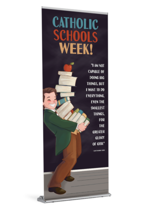 Catholic Schools Week - St. Dominic Savio<br>by Happy Saint Art <br> Banner