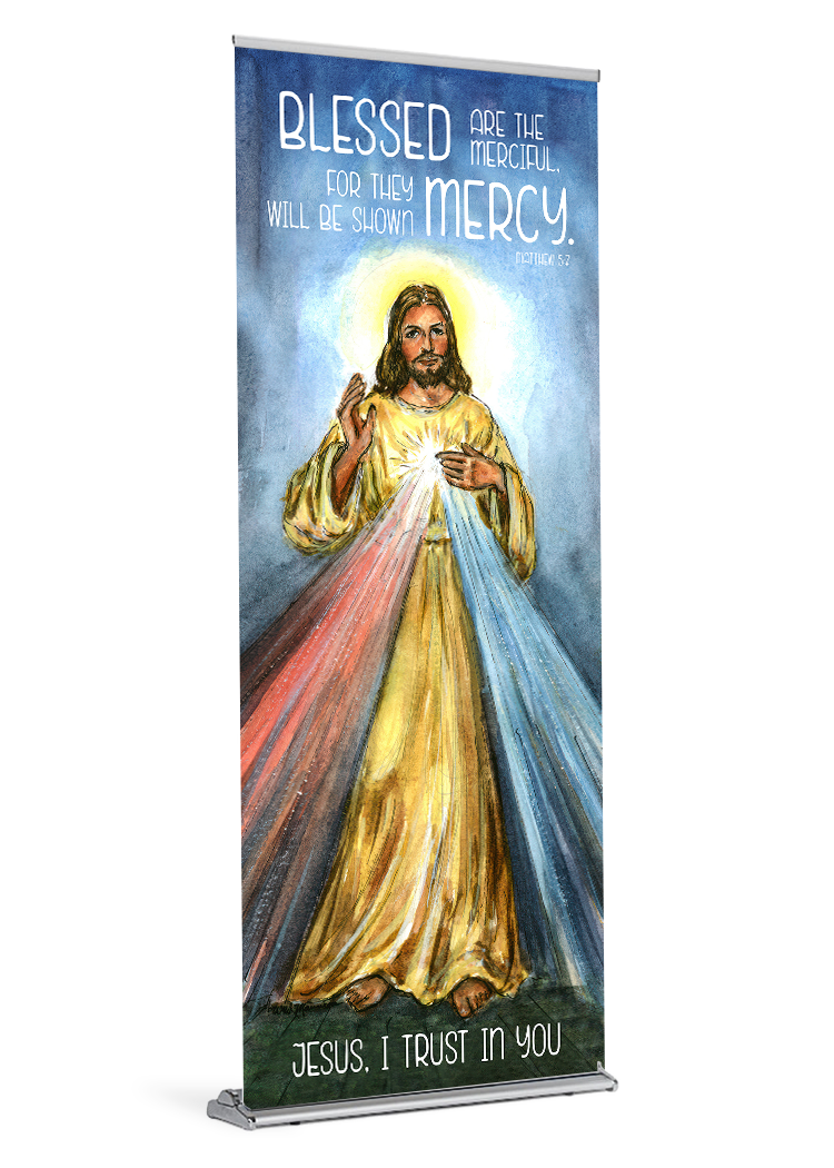 Divine Mercy - Blessed are the Merciful - Banner