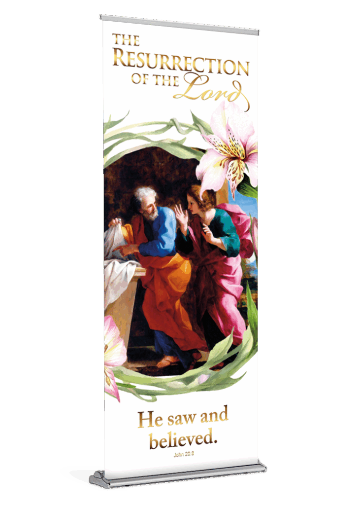 Resurrection Program Banner Easter Resurrection Banner – Diocesan