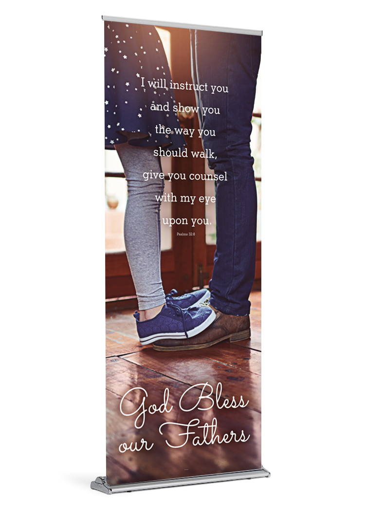 God Bless Our Fathers <br>Father's Day Banner