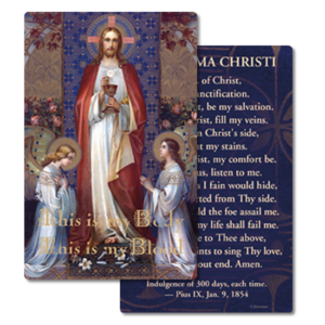 First Communion Anima Christi Prayer Card