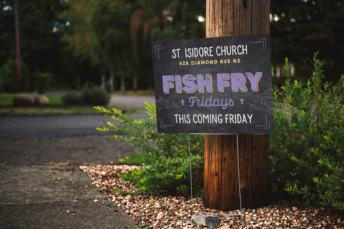 Chalkboard Yard Sign<br>Customizable - Image 2