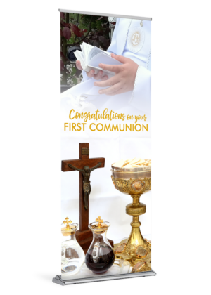 Congratulations <br>First Communion <br>Banner