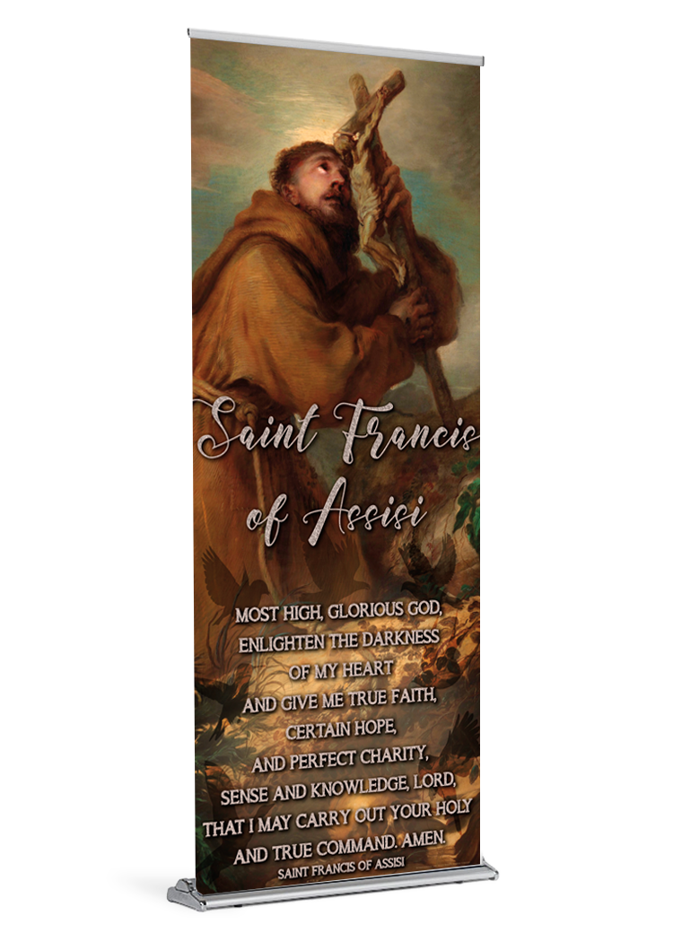 Enlighten the Darkness <br>St. Francis of Assisi <br>Banner