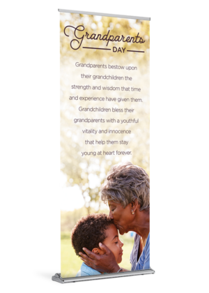 Grandparents Day Kiss Banner