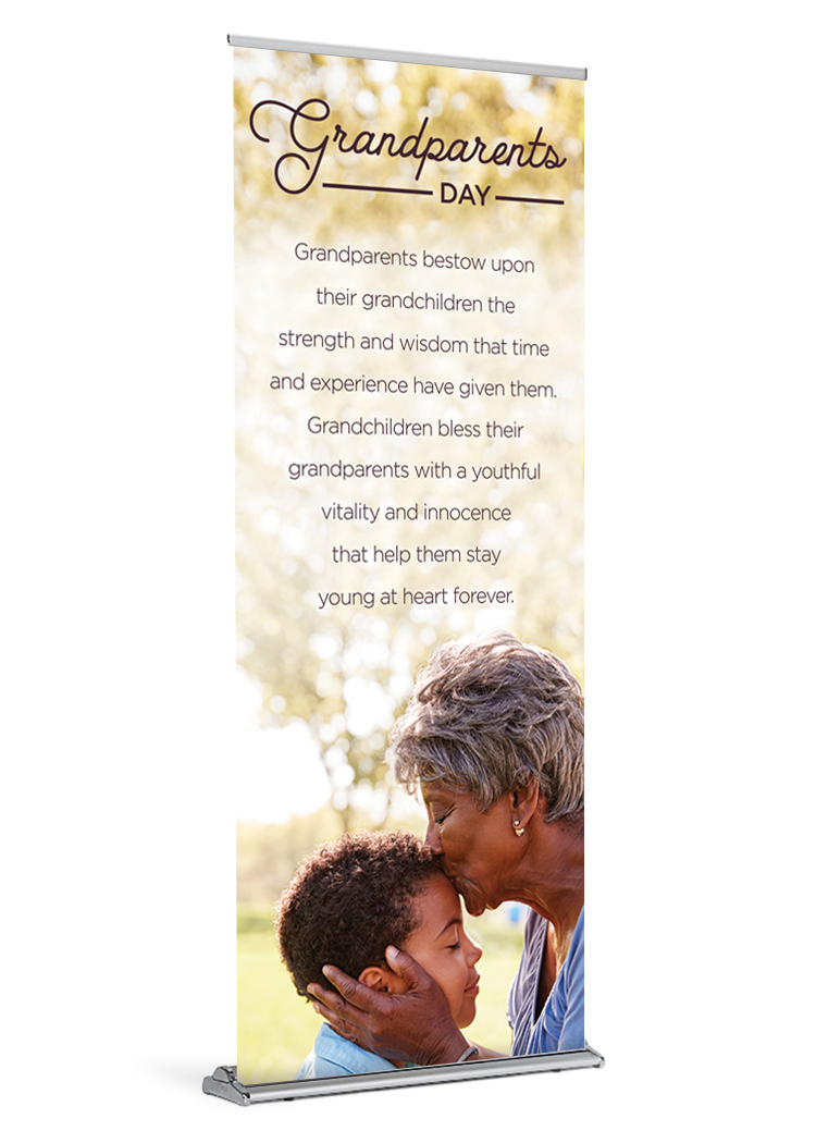 Grandparents Day Kiss Banner