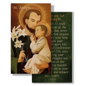 St. Joseph Lilies Prayer Card