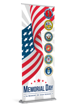 Memorial Day Badges Banner
