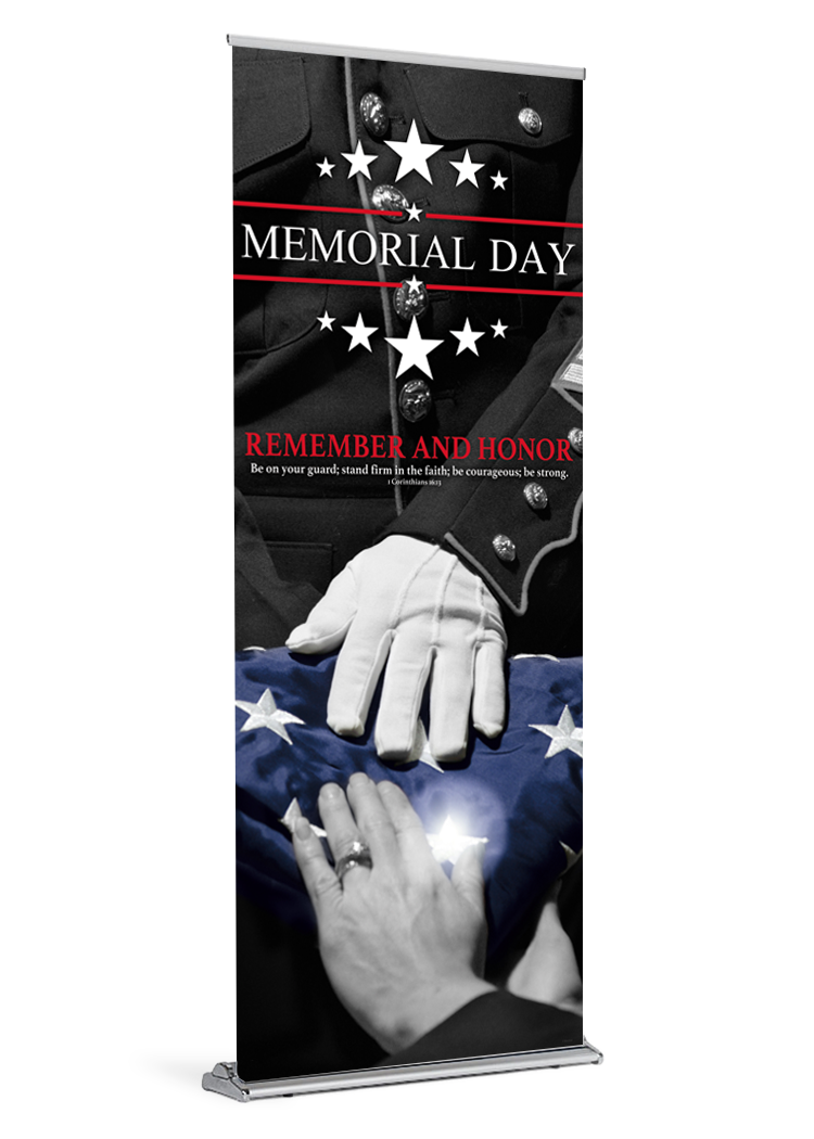 Remember and Honor Memorial Day Banner