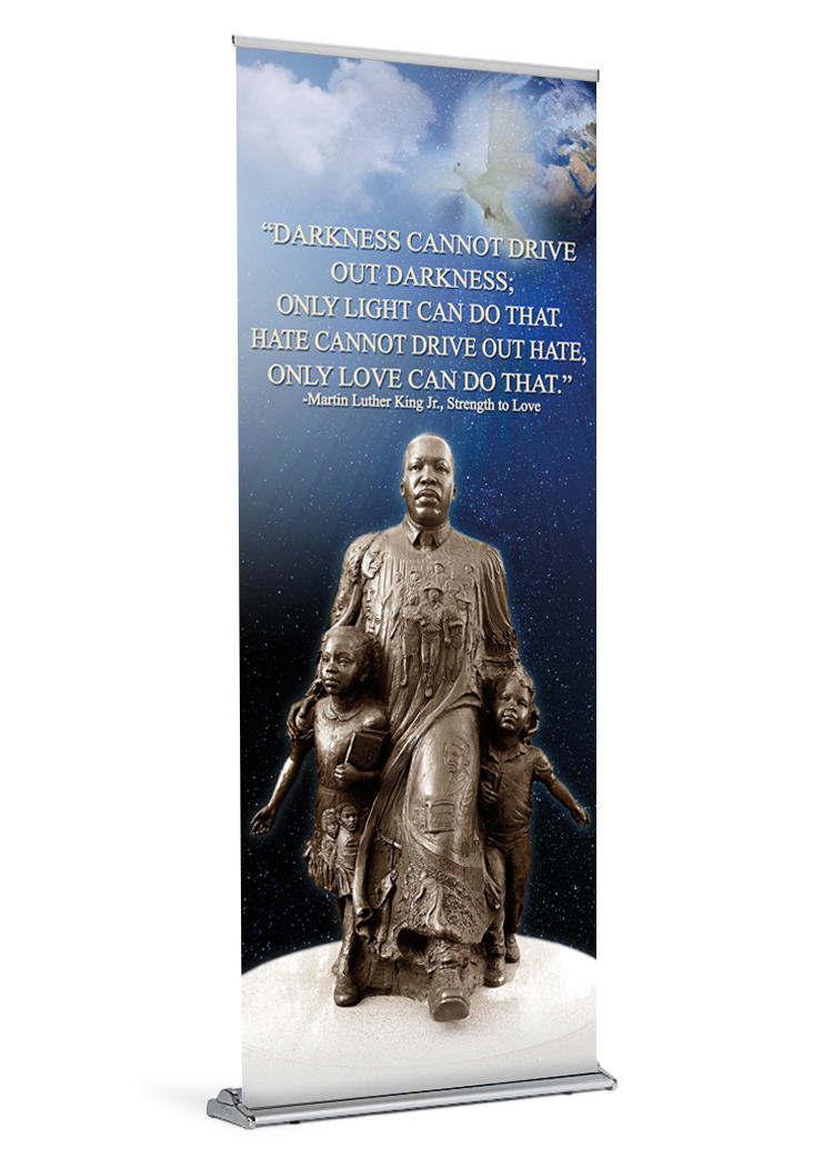 Only Love Can Do That <br>Pray for Social Justice <br>Martin Luther King Jr Banner