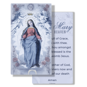 Hail Mary Prayer Card