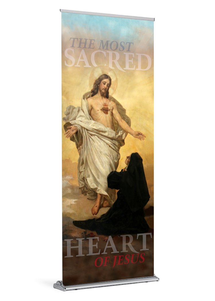 The Vision of Our Lord <br>Sacred Heart of Jesus <br>Banner