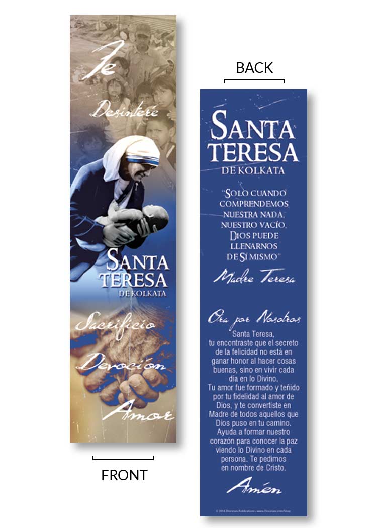 Faith, Selflessness, Sacrifice... <br>Saint Teresa of Kolkata <br>Bookmark - Image 2