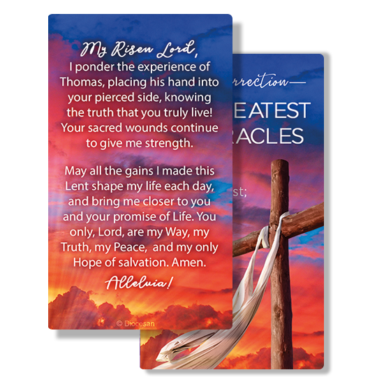 Easter Resurrection Prayer Card - Image 2