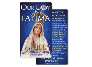 Our Lady of Fatima 100th Anniversary Prayer Card