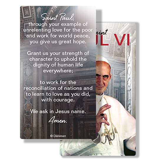 Saint Paul VI Prayer Card - Image 2