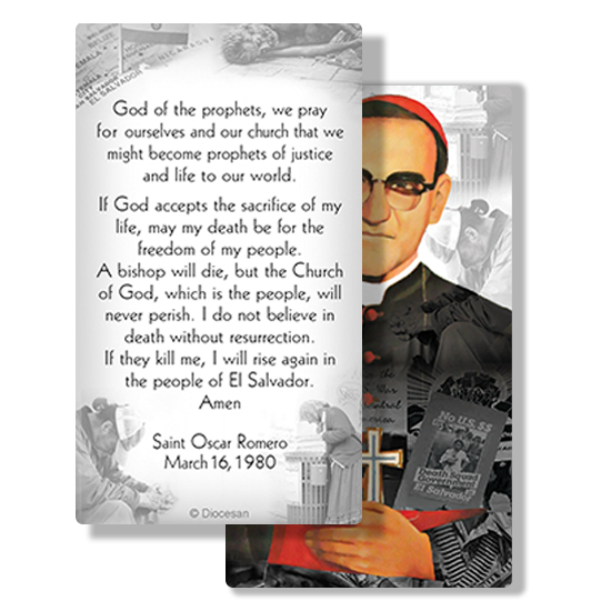 Saint Oscar Romero Prayer Card - Image 2