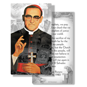 Saint Oscar Romero Prayer Card