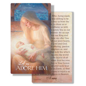 Christmas<br>Madonna and Child<br>Prayer Card