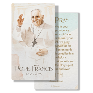 Pope Francis Prayer Card
