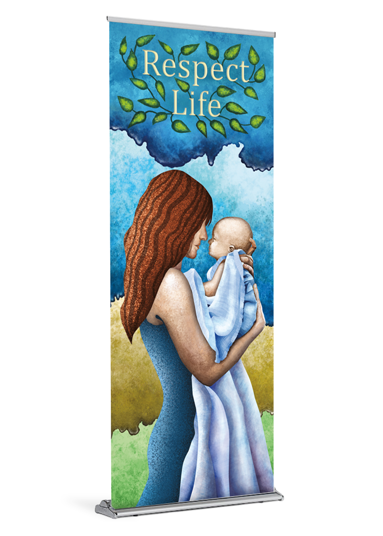 Embrace <br>Respect Life <br>Banner