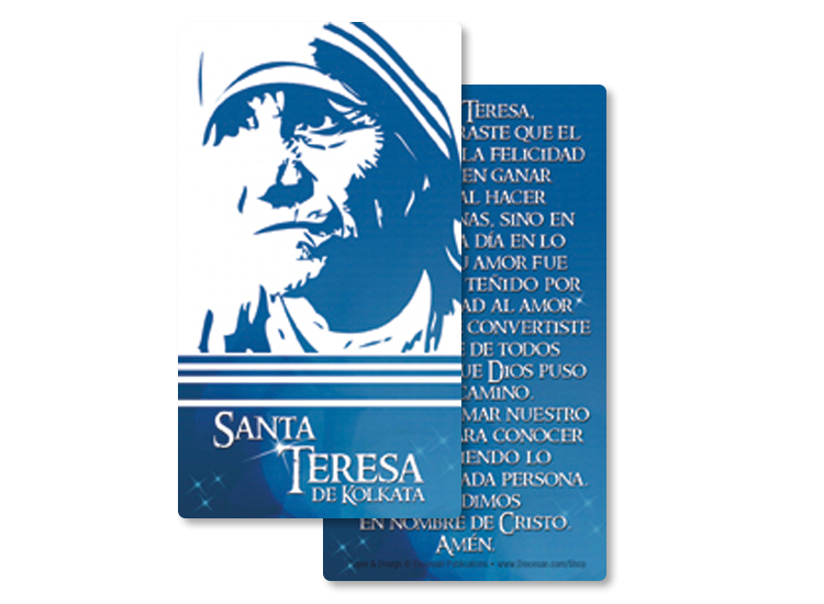 Kind and Merciful <br>Saint Teresa of Kolkata <br>Prayer Card - Image 3