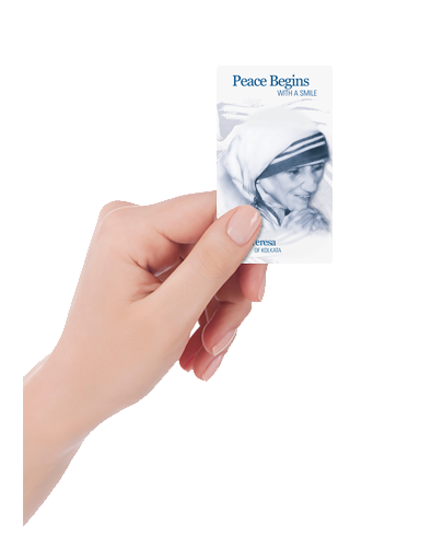Peace Begins with a Smile <br>Saint Teresa of Kolkata <br>Prayer Card - Image 5